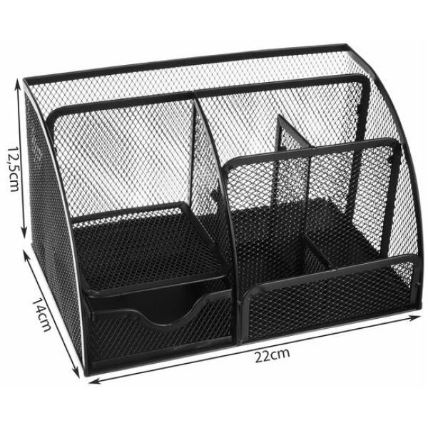 eng pl Desk organizer 6 compartments black 15371 3