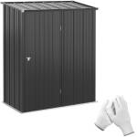 Låsbart redskabsskur i jern – – 161 x 94 x 196 cm
