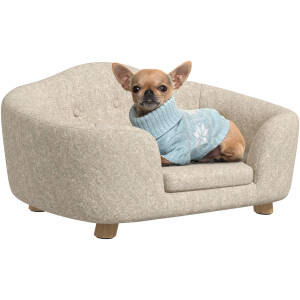 Hundesofa - Kattesofa Vaskbar Flødehvid 70 x 47 x 30 cm