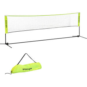 Badmintonnet Højdejusterbart 420 x 107-155 cm med Taske