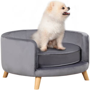 Hundeseng / Hundesofa 68 x 68 x 35 cm Grå