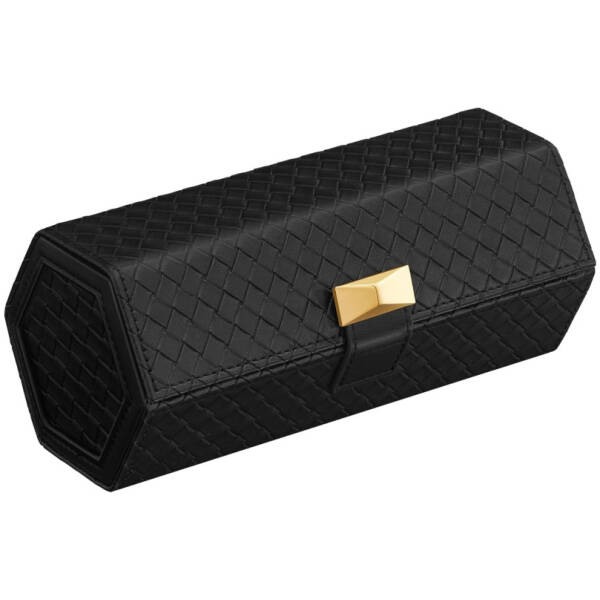 klockfodral resa rulle for 3 klockor ronne collection vavt lader blacksvart 98 x 212 x 87 cm