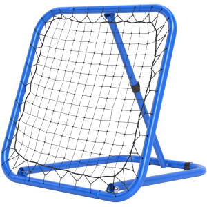 Fodbold Rebounder Net Sammenklappelig Metal 78 x 84 x 65-78 cm Blå