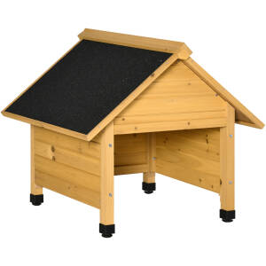 Trægarage til robotplæneklipper 75 x 76 x 70 cm
