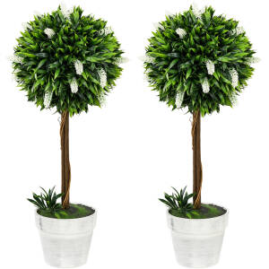 2x Kunstig Lavendel på Stamme – 60 cm