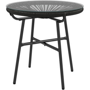 Udendørs Sidebord 50 x 50 x 50 cm Sort