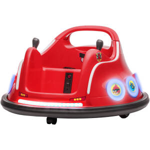 Radiobil Bumper Car 360° Rotation med Fjernbetjening Rød