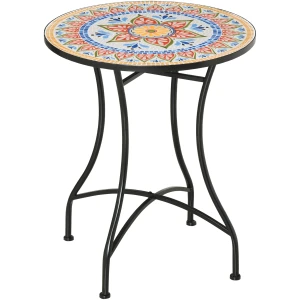 Havebord Mosaikbord Keramik Rund Ø60 cm