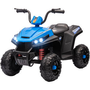 El-ATV til børn 3–5 år med affjedring – blå