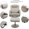 relax fatolj med fotpall fallbart ryggstod modern lader gra 3
