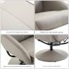 relax fatolj med fotpall fallbart ryggstod modern lader gra 5