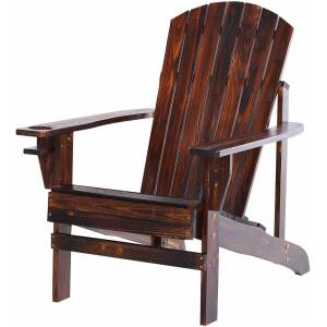 Adirondack Havestol med Kopholder – Brun